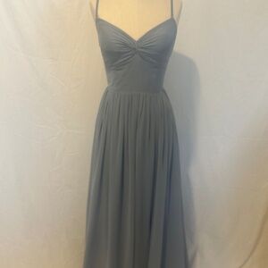 Amaze gown -size 6 -Blue gray. Length is good for 5'6" and shorter